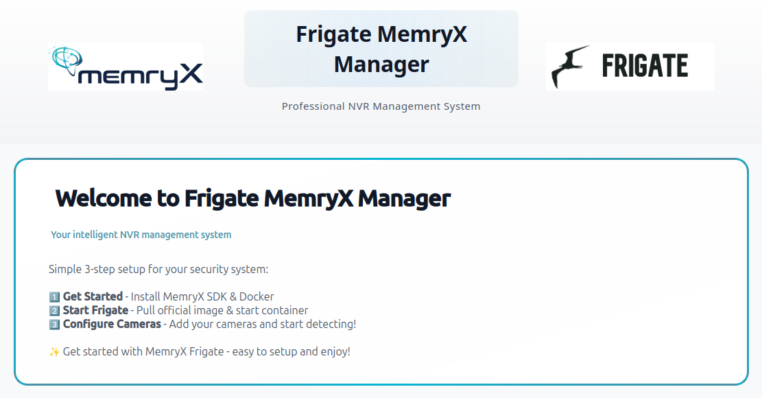 MemryX Frigate Manager